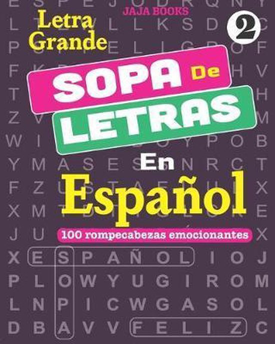 100 Temas Emocionantes en Español- SOPA De LETRAS En Españ ... - cover