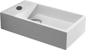 Diamond Line - Fontein Toilet - 40x22cm - Links - Mat Wit - Solid Surface