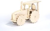 Pebaro Houten bouwpakket Tractor 15,5 x 7 x 11 cm