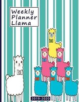 Weekly Planner Llama: 2019-2020 Dated Planner Weekly And Monthly, Calendar Schedule + Organizer - To do lists And Llama Lettering Cover - Au