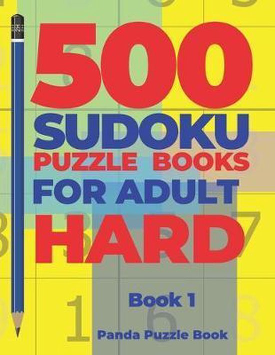 Book 500 Sudoku Puzzle Books For Adults Hard Book 1 Panda Puzzle Book Bol 7802