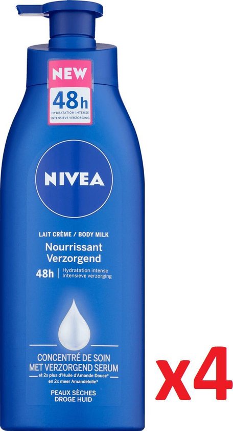 correct wijsvinger ik zal sterk zijn NIVEA Bodymilk 48h Intensieve Hydratatie - With Moisturizing Serum - Voor Droge  Huid -... | bol.com