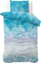 Sleeptime Dream Wave - Dekbedovertrek - Eenpersoons - 140x200/220 + 1 kussensloop 60x70 - Blauw