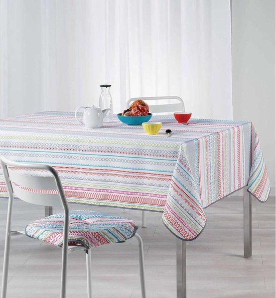 Nappe - Multi Stripes - Nappe - 240x150 cm - 100% polyester - Nappe pour  l'extérieur... | bol