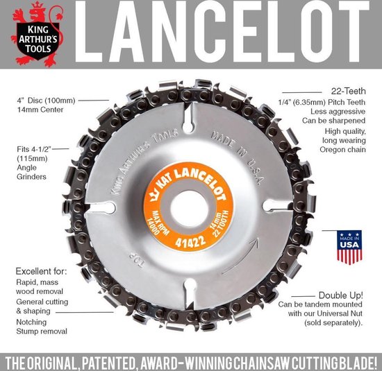 Lancelot 22 Tanden (Metrisch) van King Arthur's Tools — afbeelding 2