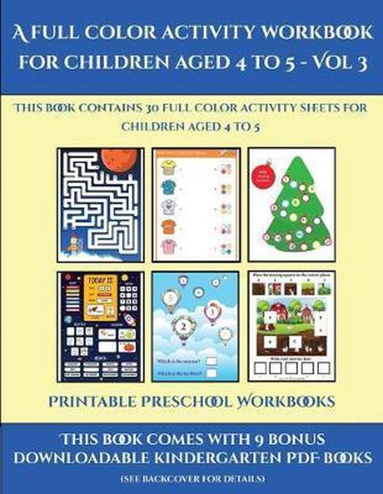 Printable Preschool Workbooks (A full color activity workbook for children aged 4 to 5... | bol.com