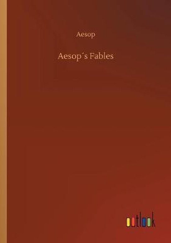 Aesop's Fables, met op de kaft Aesop in het goud en onderaan "outlook" in kleurrijke letters.