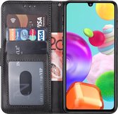 Samsung a41 hoesje bookcase zwart - Samsung galaxy a41 hoesje bookcase zwart wallet case portemonnee book case hoes cover hoesjes