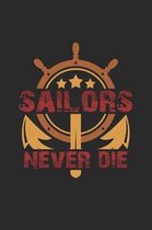 Sailors never die: 6x9 Sailing - dotgrid - dot grid paper - notebook - notes