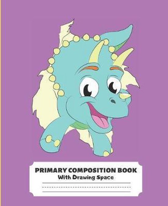 Primary Composition Book with Drawing Space: Dotted/Dashed lines for Handwriting Practice, Kindergarten K-2