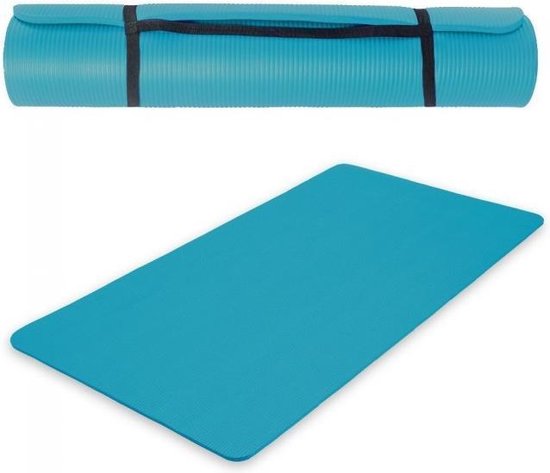 Tapis de fitness - tapis de sport - tapis de yoga - bloc de yoga - Kaytan -  bleu aqua... | bol.com