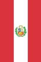 Peru Travel Journal - Peru Flag Notebook - Peruvian Flag Book: Unruled Blank Journey Diary, 110 page, Lined, 6x9 (15.2 x 22.9 cm)