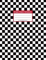 Graph Paper Notebook, 110 Quad Ruled Pages: 80s Black and White Checked Pattern Grid Journal for Math, Science Students and Teachers - Large, 8.5 x 11