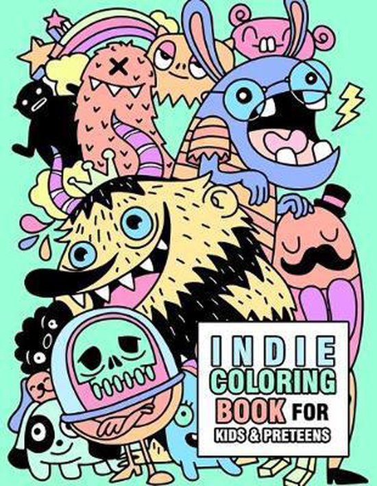 Indie coloring book for kids and preteens, Lisa ColoringBooks