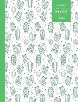 Wide Ruled Notes 110 Pages: Cactus Notebook for Kids, Teens and Students - Succulent Llama Pattern