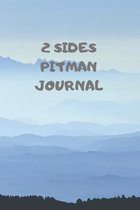 2 Sides: 90 Pages of 6 X 9 Inch Bound Pitman College Ruled Half and Half Vertical Separation White Pages