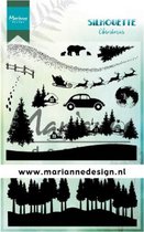 Clear stamp silhouette Christmas - Mariane Design - CS 1040