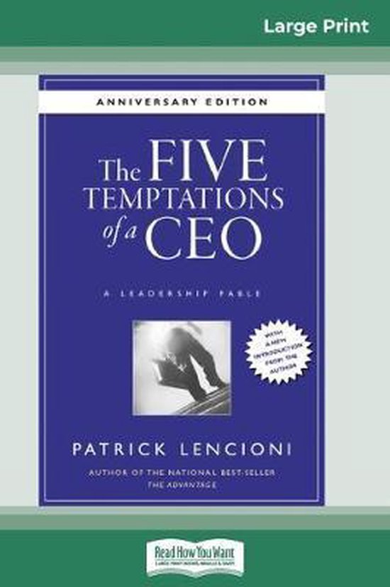 The Five Temptations of a CEO - cover