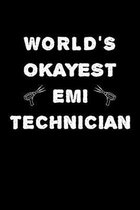 World's Okayest EMI Technician: 6x9 inch, Large Hexagon Paper, 110 Pages