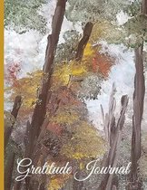 Gratitude Journal - Fall Painting of a Honey Locust Tree