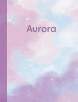 Aurora: Personalized Composition Notebook - College Ruled (Lined) Exercise Book for School Notes, Assignments, Homework, Essay