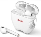 iDiskk i55 Volledig Draadloze TWS Oordopjes Earbuds - In-ear Bluetooth Draadloos - Met Oplaadcase - laptop / iPhone / Android - Wit