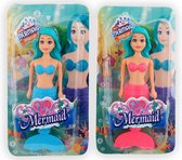 Opwind zeemeermin 17,5 cm 2 assorti kleuren