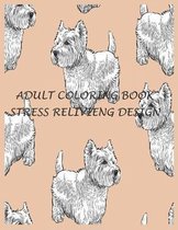 Adult coloring book stress relivieng design