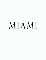 Miami: Black and White Decorative Book to Stack Together on Coffee Tables, Bookshelves and Interior Design - Add Bookish Char