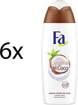 6x FA Showercreme - Kokos - 6 x 550 ml voordeelverpakking
