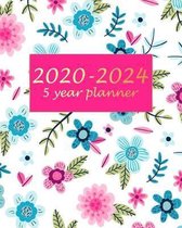 2020-2024 5 Year Planner: Beauty Flowers 5 year monthly planner Calendar Schedule Organizer (60 Months) For The Next Five Years With Holidays an