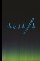 Flute Heartbeat: Music Gift For Musicians (6''x9'') Dot Grid Notebook To Write In