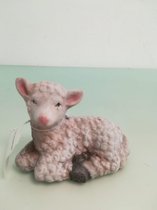 liggend schaap - wit  - woondeco