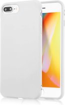 Apple iPhone 7 Plus / 8 Plus Luxe Backcover - Wit - TPU Case - Siliconen Hoesje
