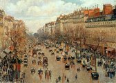 Poster Schilderij Pissarro - 'Boulevard Montmartre, soleil après-midi' - Parijs - Kunst - 50x70 cm