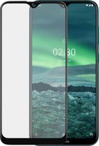 Azuri Tempered Glass flat RINOX ARMOR - zwart frame - for Nokia 2.3