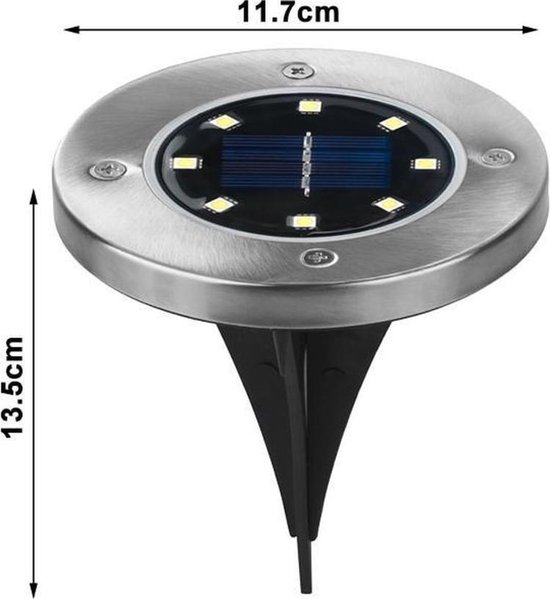 Set van 2 LED Grondspot Buiten - 2x 4W - 3000K - IP67