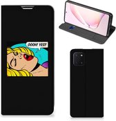 Hoesje Geschikt voor Samsung Galaxy Note 10 Lite Bookcase Popart Oh Yes