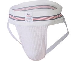 MM Sports The Original No. 10 Swimmer/Jogger Jockstrap 3 inch White - MAAT XXL - Heren Ondergoed - Jockstrap voor Man - Mannen Jock
