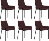 Eetkamerstoelen set 6 stuks (Incl LW anti kras viltjes) - Eetkamer stoelen - Extra stoelen voor huiskamer - Dineerstoelen – Tafelstoelen