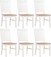 Eetkamerstoelen set 6 stuks Massief hout (Incl LW anti kras viltjes) - Eetkamer stoelen - Extra stoelen voor huiskamer - Dineerstoelen – Tafelstoelen
