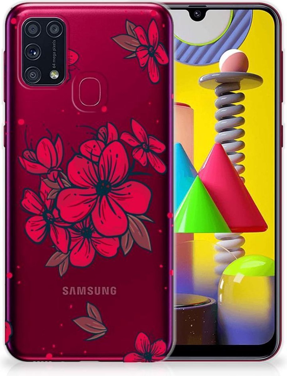 Samsung Galaxy M31 TPU Case Blossom Red