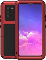 Samsung Galaxy S10 Lite hoes, Love Mei, Metalen extreme protection case, Rood | GSM Hoes / Telefoonhoes Geschikt Voor: Samsung Galaxy S10 Lite