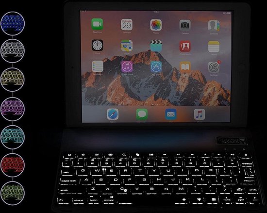 iPad Pro 10.5 Toetsenbord hoesje CaseBoutique Bluetooth Keyboard Case Rose Goud Aluminium iPad Pro 10.5 Toetsenbord hoesje CaseBoutique Bluetooth Keyboard Case Rose Goud Aluminium