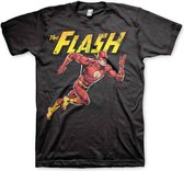 DC Comics The Flash Heren Tshirt -M- Running Zwart