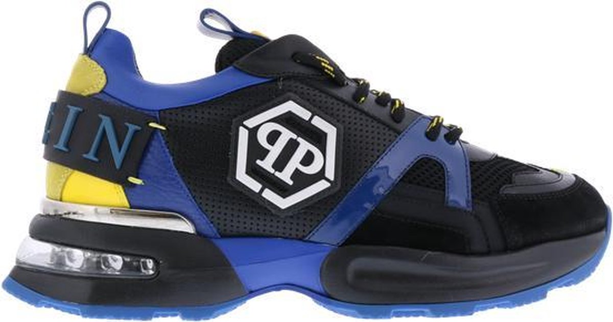 Philipp Plein Runner Hexagon Heren maat 41 Blauw - Schoenen.nl
