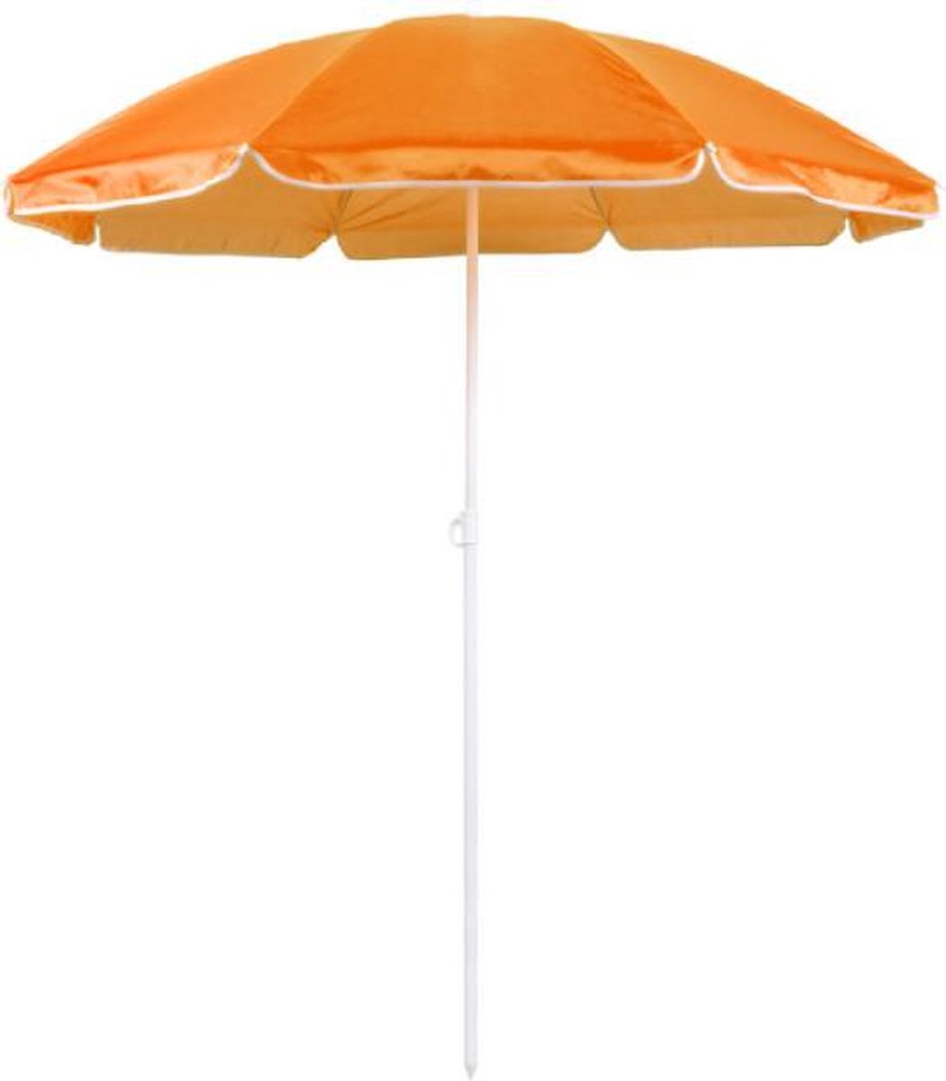 Parasol - Strand Parasol - 180 CM - Verstelbaar - Inclusief Draagtas -  Oranje - Rheme | bol.com