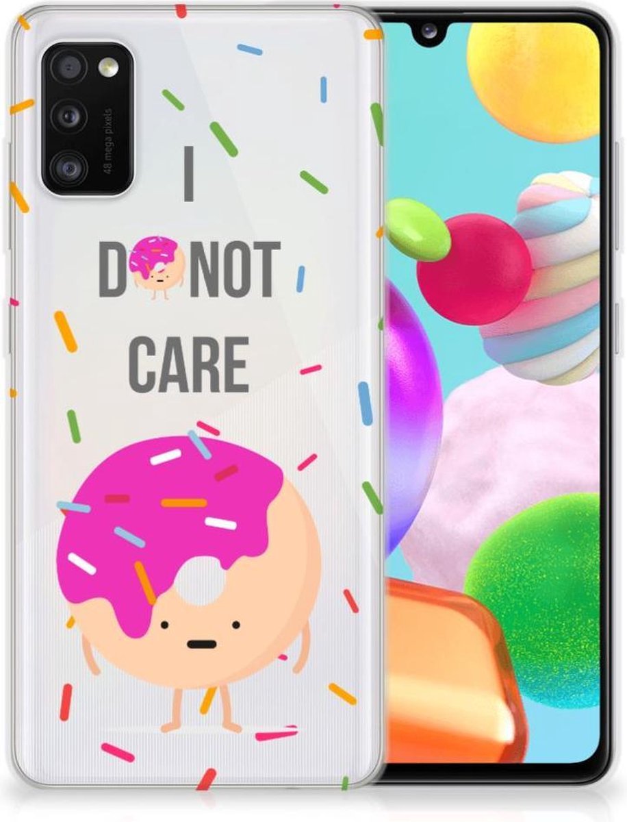 Samsung Galaxy A41 Siliconen Case Donut Roze