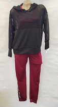 Dames huispak/vrijetijdspak warm gevoerd S/M 36-38 zwart