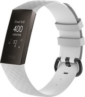 Fitbit Charge 3 & 4 Bandje Wit  Premium Sport Polsbandje Yowi